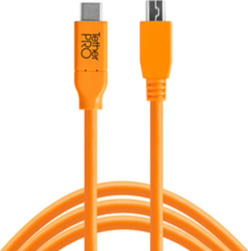 Tether Tools CUC2415-ORG USB Kabel USB 2.0 4,6 m USB C Mini-USB B Orange