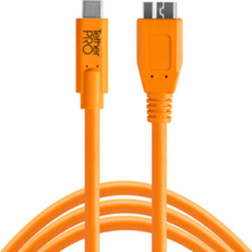 Tether Tools CUC3315-ORG USB Kabel USB 3.2 Gen 1 (3.1 Gen 1) 4,6 m USB A Micro-USB B Orange