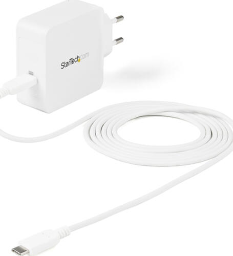 StarTech.com USB-C Ladegerät - USB-C Laptop Ladegerät 60W PD - 2m Kabel - Universeller kompakter Typ-C Stromadapter - Dell XPS/Lenovo X1 Carbon/HP EliteBook/MacBook - USB IF/CE zertifiziert