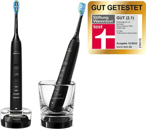 Philips DiamondClean 9000 HX9914/54 2x Elektrische Schallzahnbürsten - Schwarz