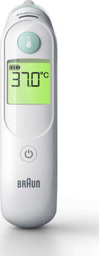 Braun ThermoScan 6 Kontakt-Thermometer Weiß Ohr Tasten