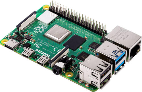 Raspberry Pi 4 Mini PC Grün BCM2711 1,5 GHz