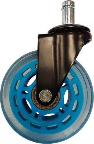 LC-Power LC-CASTERS-7LB-SPEED Büro- & Computerstuhl-Teil Blau Kunststoff, Gummi Lenkrolle