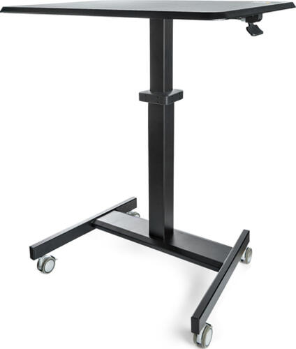 StarTech.com Höhenverstellbarer Schreibtisch - Sit Stand Workstation -Ergonomischer Stehpult mit Rollen - Computertisch mit verriegelbarem One-Touch-Lift für Lehrer/Schüler