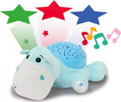 Jamara Dreamy Hippo Baby-Nachtlicht Freistehend Blau, Weiß LED