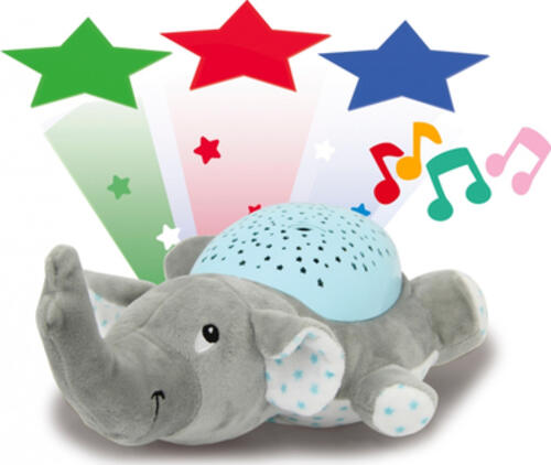 Jamara Dreamy Elephant Baby-Nachtlicht Freistehend Blau, Grau LED