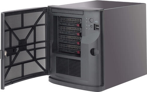 Supermicro CSE-721TQ-350B2 Computer-Gehäuse Mini Tower Schwarz 350 W