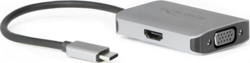 DeLOCK USB Type-C Splitter (DP Alt Mode) > 1 x HDMI + 1 x VGA out