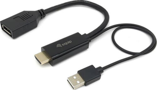 Equip 119039 Videokabel-Adapter 0,15 m HDMI Typ A (Standard) DisplayPort Schwarz