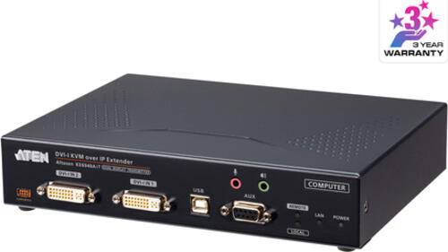 ATEN DVI-I Dual-Display KVM over IP Sender mit Internetzugang