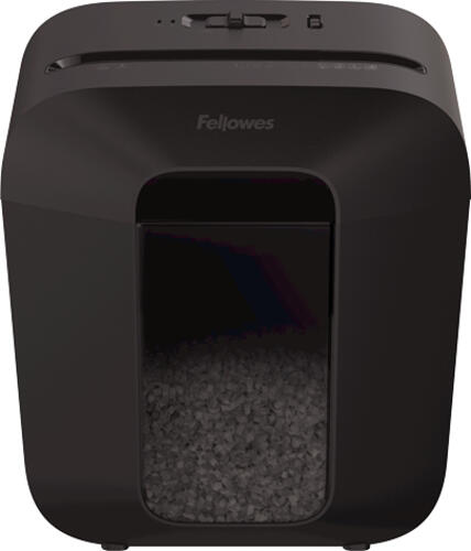 Fellowes Powershred LX25M Aktenvernichter Partikelschnitt-Zerkleinerung Schwarz