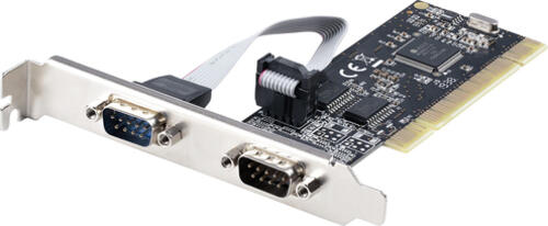 StarTech.com 2 Port PCI RS232 Serial Adapter Card - Serielle Schnittstellenkarte - PCI zu Dual DB9 Controller Card - Standard- und Low-Profile Slotblech - Windows/Linux