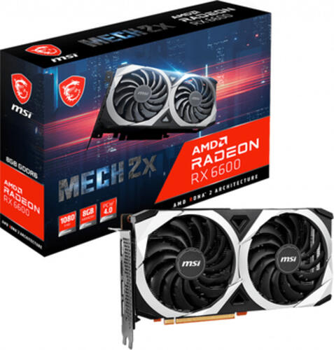 MSI MECH RX 6600 2X 8G Grafikkarte AMD Radeon RX 6600 8 GB GDDR6