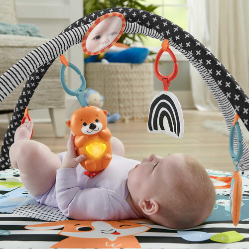 Fisher-Price HBP41 Baby Erlebnisdecke & Spielmatte Mehrfarbig Baby-Turnhalle