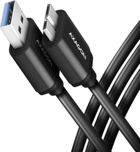 Axagon BUMM3-AM10AB USB Kabel USB 3.2 Gen 1 (3.1 Gen 1) 1 m Micro-USB B USB A Schwarz