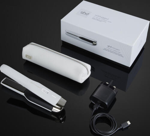 GHD Unplugged Glätteisen Warm Weiß