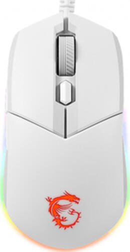 MSI CLUTCH GM11 WHITE Maus Gaming Beidhändig USB Typ-A Optisch 5000 DPI