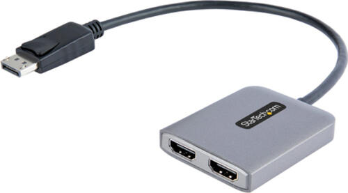 STARTECH.COM Displayport MST Hub auf Dual HDMI 4K 60Hz - DP 1.4 Multi Monitor Adapter/Multi Stream Transport Hub - 30cm Kabel