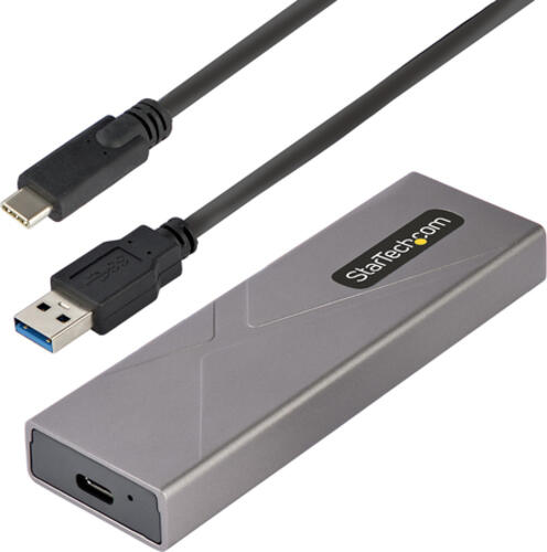 STARTECH.COM USB-C M.2 Externes Gehäuse für NVMe und SATA M.2 USB-C/USB-A auf M.2 10Gbit/s M/B+M key Aluminiumgehäuse werkzeuglos