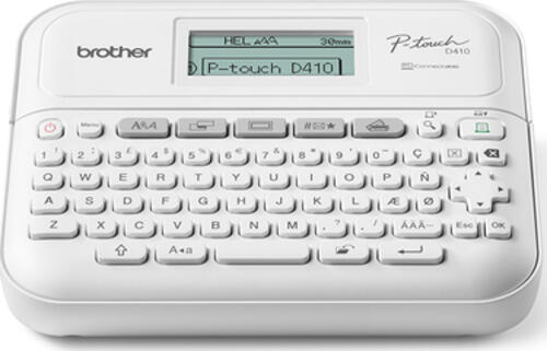 Brother PT-D410 Etikettendrucker Wärmeübertragung 180 x 180 DPI 20 mm/sek Kabelgebunden TZe QWERTY